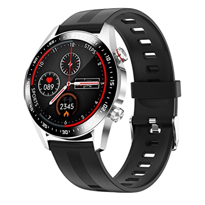 Smartwatch per uomo e donna con Bluetooth chiamata e musica, fitness tracker con 8 modalità sportive, contapassi cronometro impermeabile, per Android 