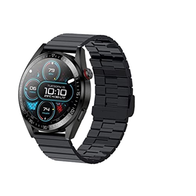 Orologi Sportivi Schermo Smart Watch 454 * 454 HD Bluetooth Call Watch Memoria 8G Musica Locale Smartwatch Uomini Sport e Tempo Libero (Color : Steel 