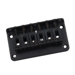 Chitarra Elettrica Singola Accordatura Ponte in Lega di Zinco Strumento per Chitarra di Precisione Indietro (Nero) características