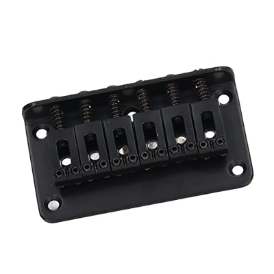 Chitarra Elettrica Singola Accordatura Ponte in Lega di Zinco Strumento per Chitarra di Precisione Indietro (Nero)