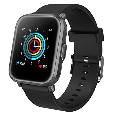 Smartwatch Donna Uomo Orologio Fitness Contapassi Cardiofrequenzimetro da Polso Conta Calorie 5ATM Smart Watch per Ciclo Mestruale Notifiche Messaggi 
