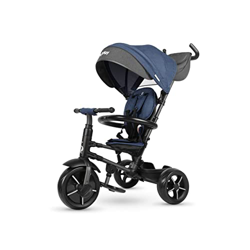 Mondial Toys Triciclo Pieghevole Qplay RITO STAR 3 in 1 con MANIGLIONE DIREZIONABILE BORSA E CAPPOTTINA Parasole (Blu) características