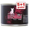 5 + 1 gratis! 6 x 200/190 g catz finefood Purrrr - 6 x 200 g Canguro