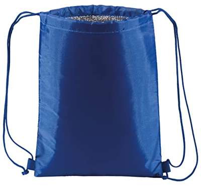Sacca Zainetto Termico Porta Pranzo al Sacco con Rivestimento Isolante Impermeabile con Coulisse, Sacchetti Borse Frigo Dim. 32x42 cm Isoterma Freddo 