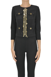 Embellished cropped jacket características