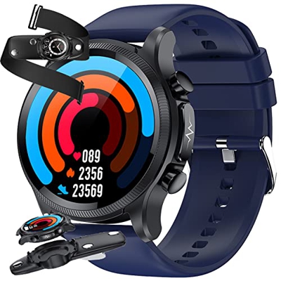 Smartwatch Orologio Intelligente ECG Donne Uomini, Fitness Tracker con Temperatura PPG HRV PTT Glicemia SPO2 Frequenza Cardiaca Monitoraggio del Sonno
