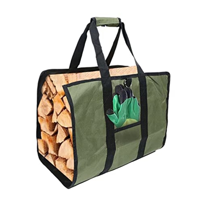 MAIES Firewood Bag Heavy Duty Log Tote Wood Carrying Bag with Handles for Camping Trip Multifunctional Durable And Easy to Clean