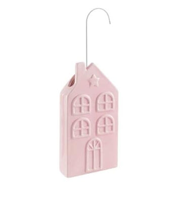 Umidificatore per termosifone a casetta rosa