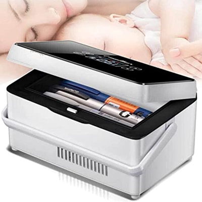 Custodia frigorifera Portatile per medicinali, refrigeratore per insulina, Mini Frigorifero Intelligente con Ampio Spazio di refrigerazione per Borsa 