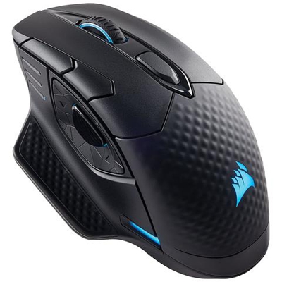 Mouse Gaming Dark Core Rgb Se Wireless a Prestazioni Elevate con Ricarica Wireless Qi, Retroilluminazione LED RGB, Sensore Ottico a 16.000 DPI, Nero