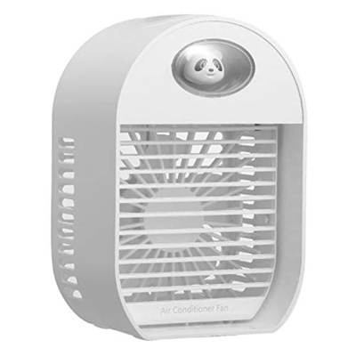 RUSWEST Mini USB Portatile Ventola di Raffreddamento Aria Condizionatore d'Aria Luce Desktop Ventola di Raffreddamento Ad Aria Umidificatore per Uffic