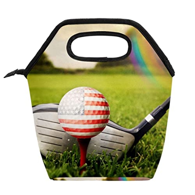 Borsa da pranzo isolata Donne Box per le donne uomini, Golf Usa Turf Sport