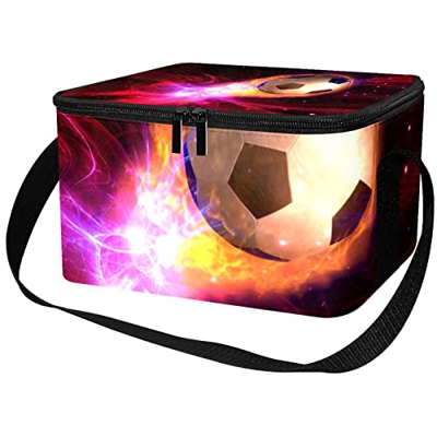 Borsa da pranzo isolata Donne Box per le donne uomini, Galaxy Light Football Sport
