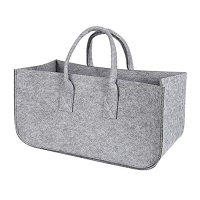 MAIES Log Carrier Bag 1pcs Fireplace Wood Felt Storage Bag Basket Felt Bag Fire Wood Pocket Firewood Basket Newspaper Magazine Stalls Basket Firewood 
