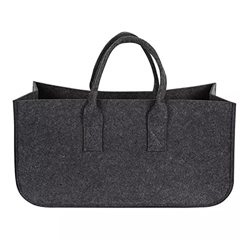 MAIES Log Carrier Bag 1pcs Fireplace Wood Felt Storage Bag Basket Felt Bag Fire Wood Pocket Firewood Basket Newspaper Magazine Stalls Basket Firewood  precio