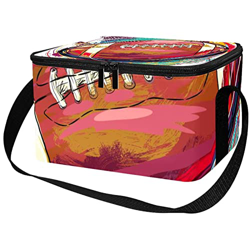 Borsa da pranzo isolata Donne Box per le donne uomini, Sport Rugby Graffiti precio