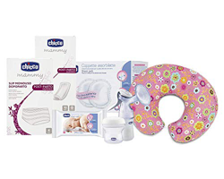 Chicco Kit Mamma Completo, Contiene Assorbenti Post Parto, Slip Monouso, Dischetti Assorbilatte, Salviettine, Tiralatte Manuale, Contenitori Latte Mat características