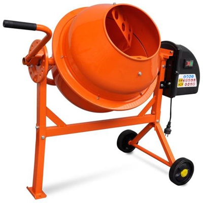 Betoniera Elettrica 63 L 220w Acciaio Arancione