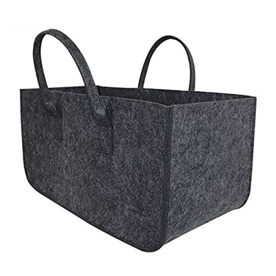 MAIES Log Carrier Bag 1pcs Fireplace Wood Felt Storage Bag Basket Felt Bag Fire Wood Pocket Firewood Basket Newspaper Magazine Stalls Basket Firewood 