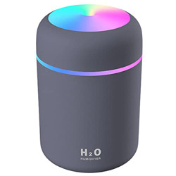Tezoon Diffusore umidificatore da 300 ml con Luce Colorata, spegnimento Automatico Silenzioso, 2 modalità di Nebbia, diffusore di Olio Essenziale per  características