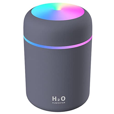 Tezoon Diffusore umidificatore da 300 ml con Luce Colorata, spegnimento Automatico Silenzioso, 2 modalità di Nebbia, diffusore di Olio Essenziale per 