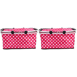Baluue 2Pcs Viaggi di Stoffa Isolamento Esterno Consegna Pizza di Stoccaggio Dispositivo di Raffreddamento Commerciale di Alluminio Scaldino di Campeg precio