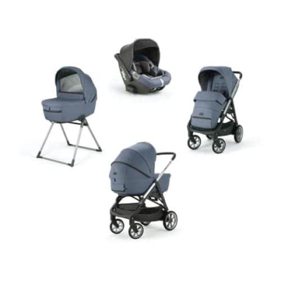 Inglesina Passeggino marca inglese Modello System Quattro Aptica Cab Alaska Blue, Única
