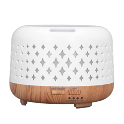 Jakoo Diffusore di Olio Essenziale Mini Umidificatore con Spegnimento Automatico 50-60Hz Frequenza a Sette Colori LED Luce per L' (Spina UE) precio