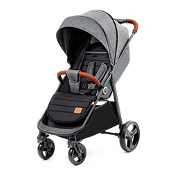 Kinderkraft GRANDE PLUS Passeggino Leggero dalla Nascita Fino 22 kg, Pieghevole con una Mano, Posizione Sdraiata, L'ammortizzazione su Tutte le Ruote, en oferta