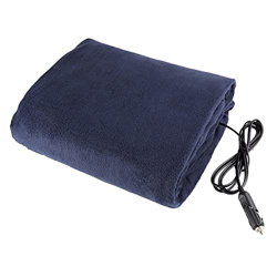 IKFIVQD Coperta elettrica per auto, coperta elettrica riscaldata da 12 V, leggera coperta elettrica portatile per auto per il freddo e il campeggio (b en oferta