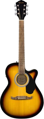 Fender FA-135CE Concert, Fingerboard in noce, Sunburst