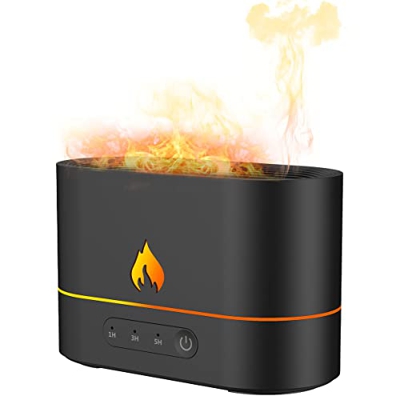 Maalr Mini Humidifier Air Humidifier Cool Mist Humidifier with Flame Effect Reusable Portable Personal USB Desktop Humidifier Aroma Diffuser 3 Modes f