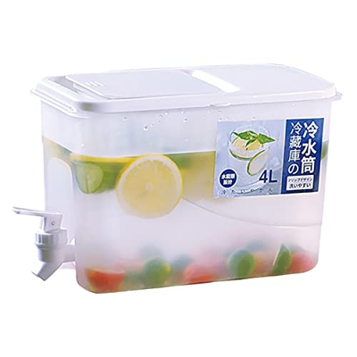 Juice - Secchi freddi per picnic, estate, campeggio, famiglia, in plastica, taglia 5, stivali con tacco alto (bianco, 4L)