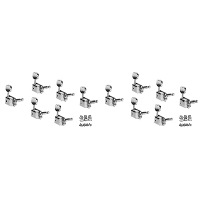 MILISTEN 2Pcs6 Manopole Vintage in Accordatore Chitarra-Stile Ukulele Macchina Chitarra Elettrica Accordatura Acustica Gcc Pioli Pioli Teste D'argento