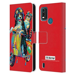 Head Case Designs Licenza Ufficiale P.D. Moreno Coppia Scooter Amore Divertente Cover in Pelle a Portagoglio Compatibile con Nokia G11 Plus características