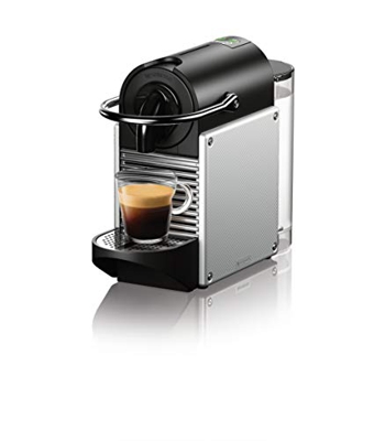 De'Longhi Macchina Nespresso Pixie EN124.S, nera/argento
