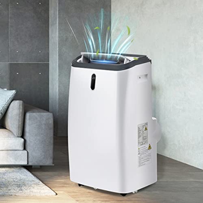 Climatizzatore Mobile Con Tubo Di Scarico, Funzione Di Deumidificazione E Ventilazione, Climatizzazione Per Ambienti Fino a 100 M³, Telecomando/contro