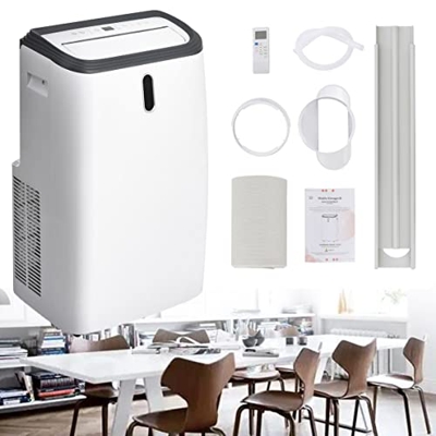 Condizionatore D'aria Mobile, 9000 Btu 2,6 Kw, Raffreddamento E Ventilazione E Deumidificazione, Dimensione Della Stanza Fino a 100 M³, Con Funzione D