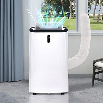 Climatizzatore Mobile 9000 Btu/h, Deumidificatore, Con Funzione Di Scarico Dell'aria, Tubo Di Scarico, Telecomando/controllo App/3 Modalità Di Funzion