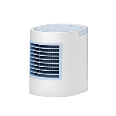 Personal Air Conditioner Fan 380 Ml Water Tanks LED Light 3 Speeds Super Quiet Air Cooler USB Air Conditioner Cooling Fan for Home Office (Color : Whi