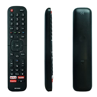 LMEIL ERF2F60G Telecomando vocale Google Assistant Adatto for Hisense 32 Pollici HD Smart TV LED Android 32A56E (Modello 2020)