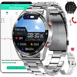 Smartwatch Orologio Intelligente ECG Uomo,Tracker Fitness con Risposta alle Chiamate Bluetooth E Testo PPG/Frequenza Cardiaca/Ossigeno nel Sangue Moni características