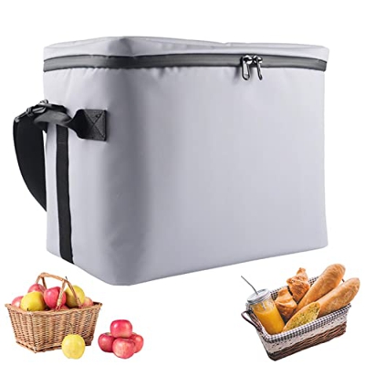 PETUFUN Borsa Termica isolata per generi Alimentari, Borsa Termica Morbida a Tenuta stagna, Perfetto per Campeggio, Picnic e Viaggi, con Manici e Trac