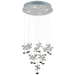 LED-BELEN-PL10 - Plafoniera led raffinata con decorazioni in cristallo dalla forma di farfalla 21 watt características