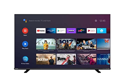 TOSHIBA 55QA4163DA LED 55" Smart TV Ultra HD 4K, DVB-T2, DVB-C, DVB-S2, HDR, WLAN, Works with Google, Netflix, Classe F
