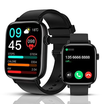 MEGNUT Smartwatch, Orologio Fitness Uomo Donna 1.90" Touch Screen con Cardiofrequenzimetro, 28 Modalità Sportive Smartwatch per Uomo Donna Contapassi 