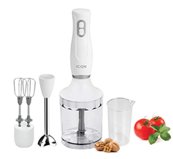 ICQN IQFP101202 - Frullatore a immersione in plastica, 600 ml, colore: Bianco precio