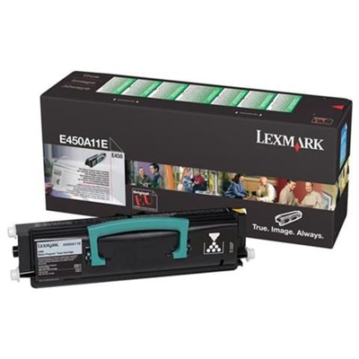 0E450A11E Toner Originale Nero per Lexmark E450dn Capacità 6000 Pagine
