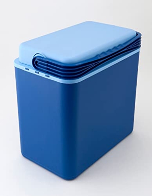 aro Contenitore frigo 25 x 40 x 39 cm, per bevande o cibo, capacità 24 litri, blu, ideale per picnic, feste, campeggio o come borsa termica da spiaggi