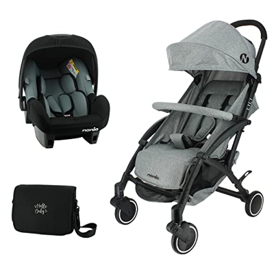 Passeggino compatto Nania LILI 0-36 mesi - Leggero 6 kg - con copertura antipioggia (2 en 1 + borsa fasciatoio)
